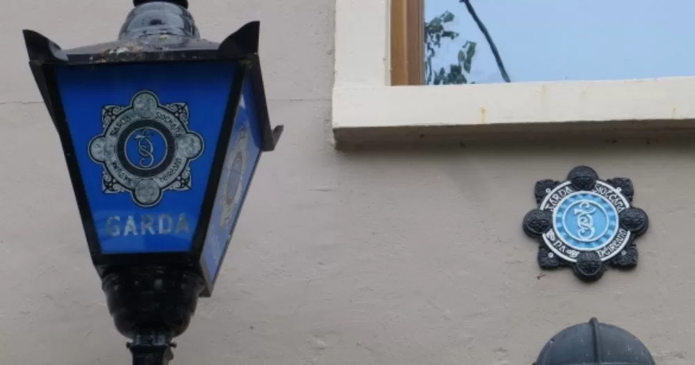 Image shows the exterior of a Garda station. This photo is being used to accompany a story about an antiterrorism operation in Ireland.