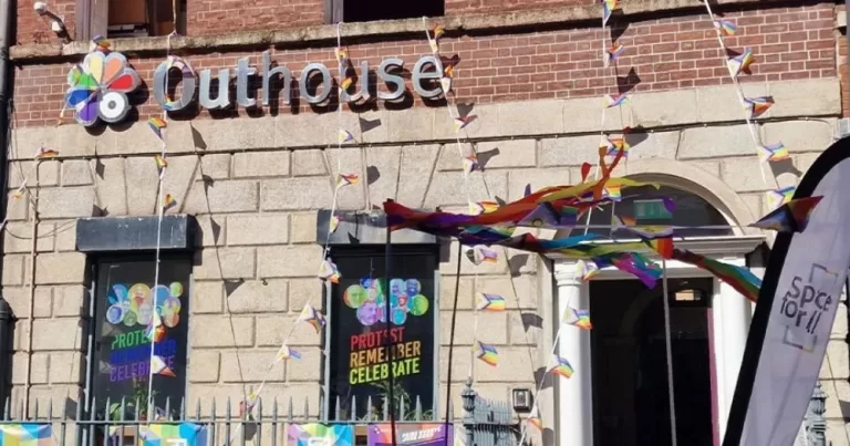 The exterior of Outhouse, which is set to host a trans shapewear swap this December.
