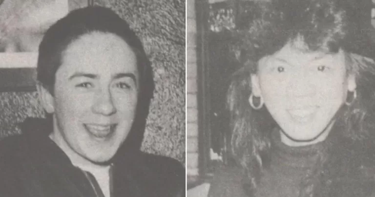 A snapshot of two people in black and white, taken while enjoying Dublin's queer disco scene.