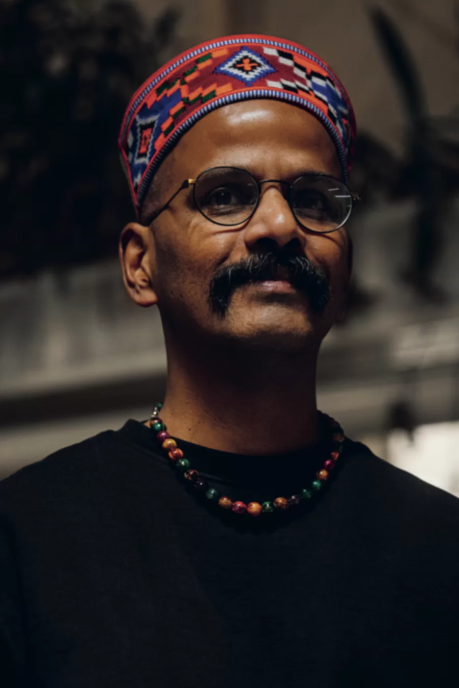 A portrait of Pradeep Mahadeshwar.