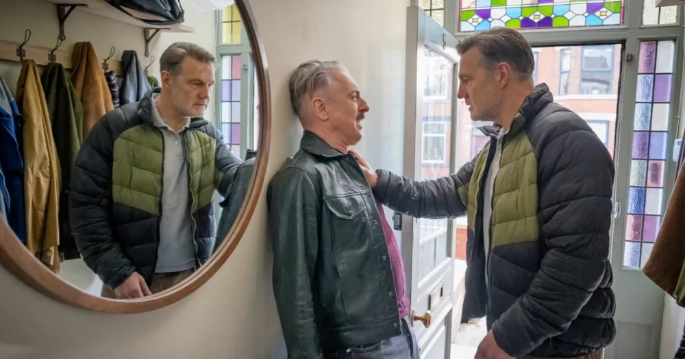 Alan Cumming and David Morrissey star opposite each other in Tip Toe, a suburban thriller written by Davies.