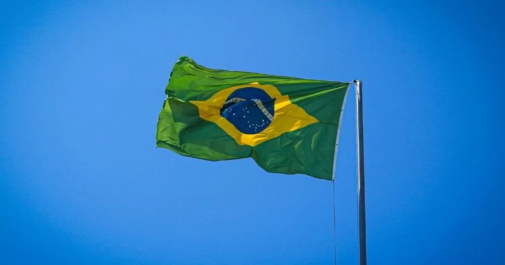 A Brazilian flag. This image is being used to accompany a story about the number of trans people who have been murdered in Brazil.