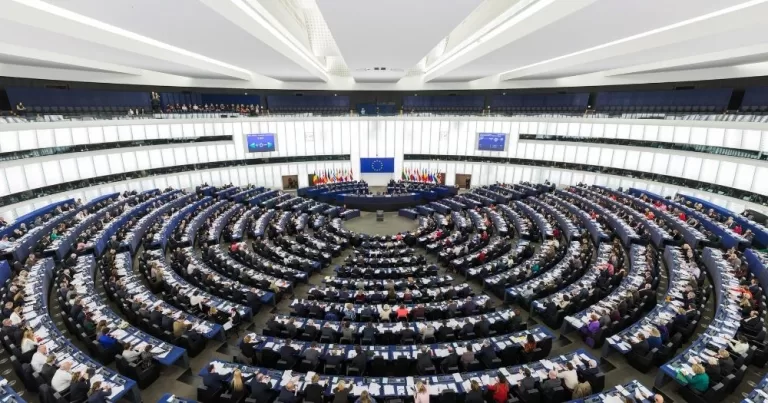 Photo of the European Parliament, which has just passes a resolution declaring that trans women are women.