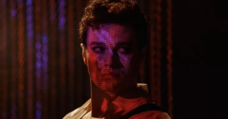 Chris Colfer in colourful light from the still of The Restoration at Grayson Manor which will premiere at DIFF.