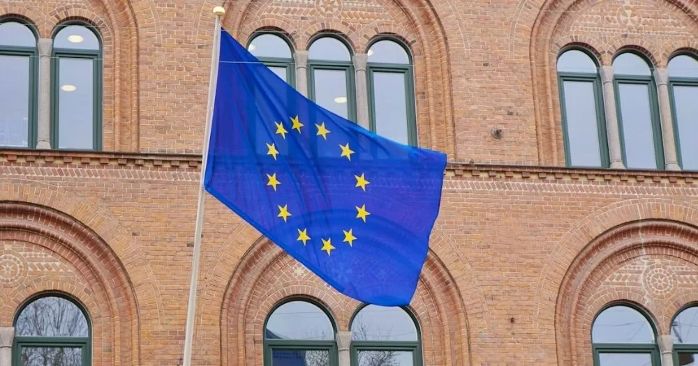 This article is about a ruling on gender recognition in the EU. In the photo, a EU flag flying on a building.