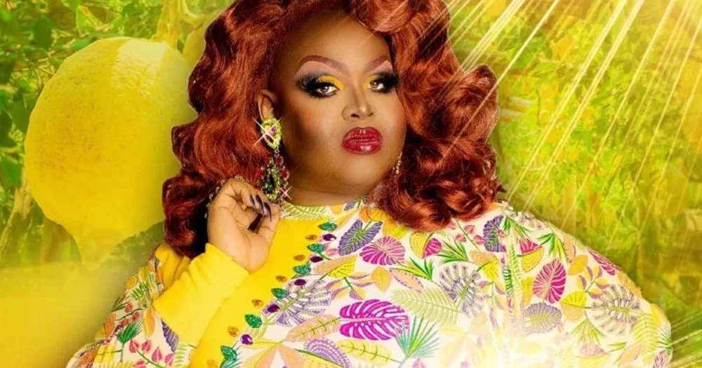 Image shows activist Shyyell Diamond Sanchez-McCray wearing a vibrant yellow outfit.