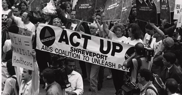 members of ACT UP, making history through protest