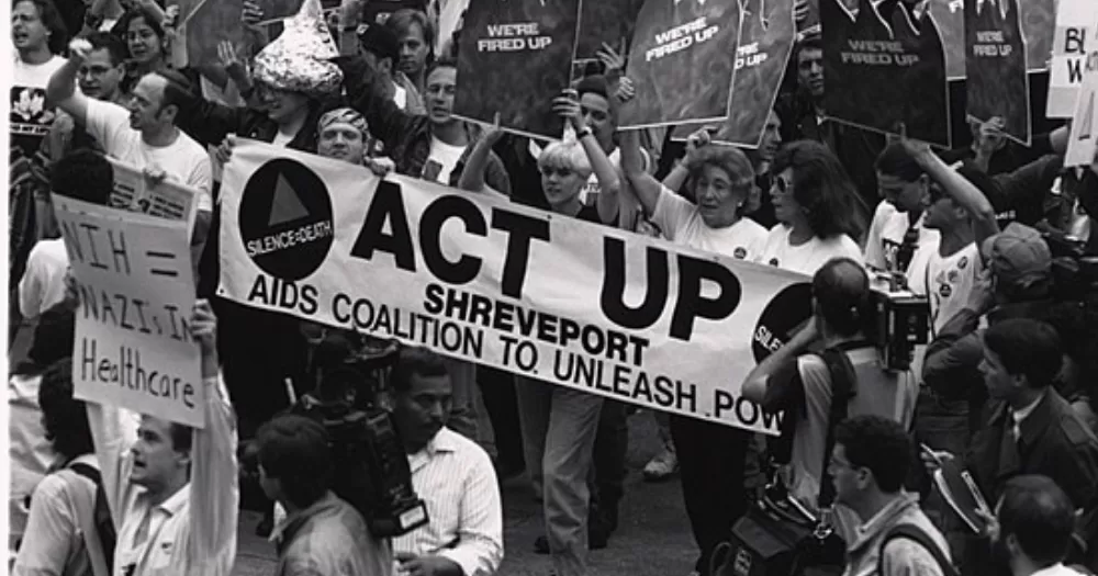 members of ACT UP, making history through protest