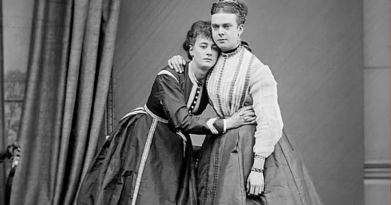 Frederick Park (right) and Ernest Boulton (left) as Fanny and Stella, the LGBTQ+ history changing cross-dressers, 1869.