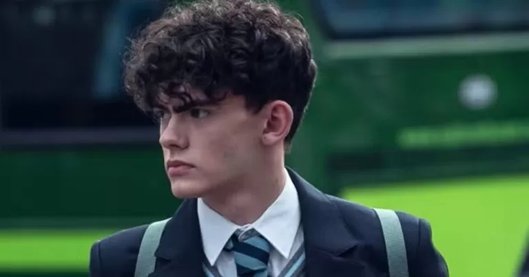 Actor Joe Locke, who recently won an Emmy, while filming TV series Heartstopper.