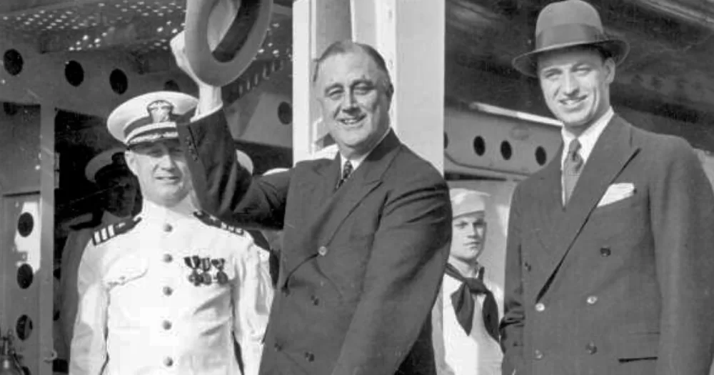 Franklin D. Rosevelat who worked to entrap gay Navy men and citizens in 1919