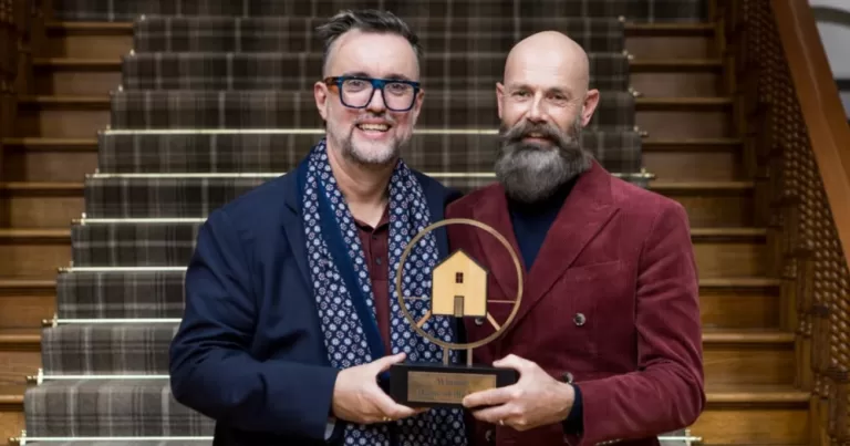 Gay couple, Lorcan Burke and Adrian Sharp who have won Home of The Year