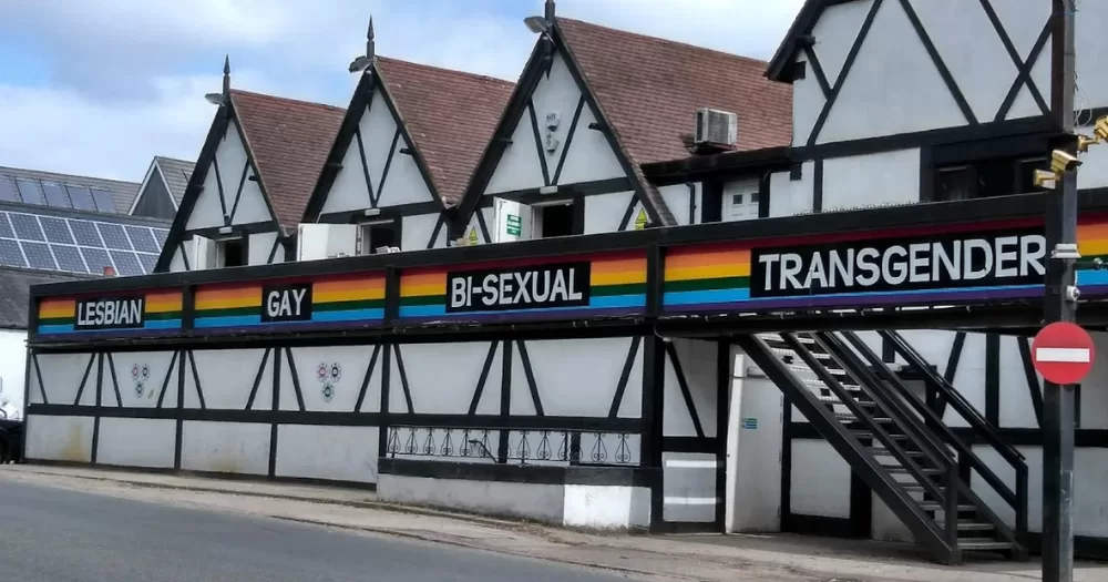 The LGBTQ+ Nightclub Pink Punters where the alleged arson attack took place.