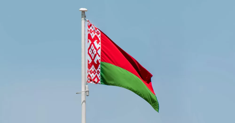 The flag of Belarus