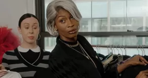 Dominique Jackson as Miranda Priestly in the Devil Wears Prada parody.