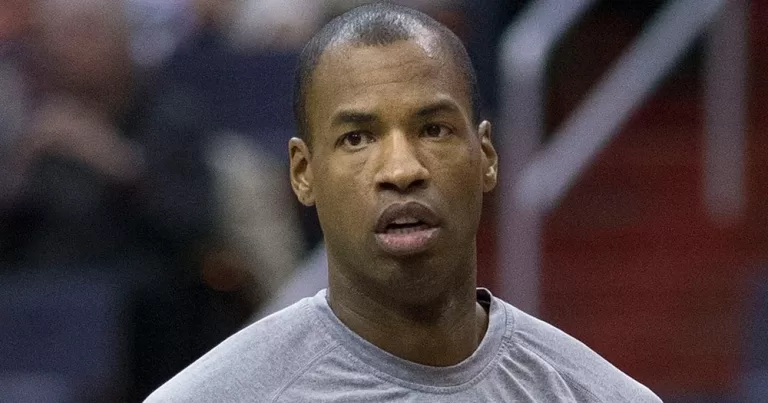 Basketball player Jason Collins photographed from the shoulders up.