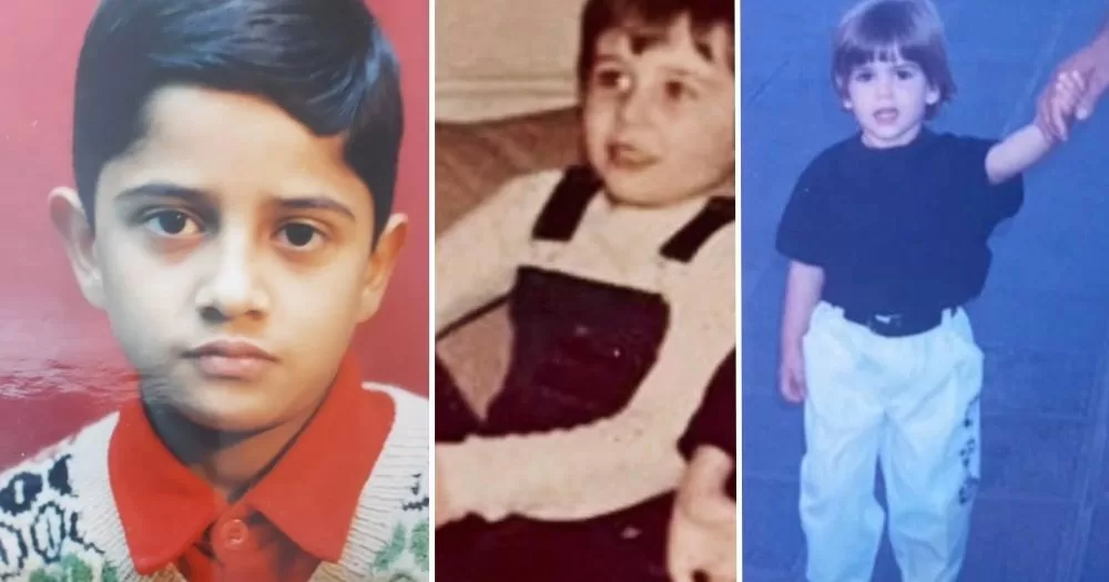 older pictures of 3 young children who would go on to take part in the Little Me and HIV campaign