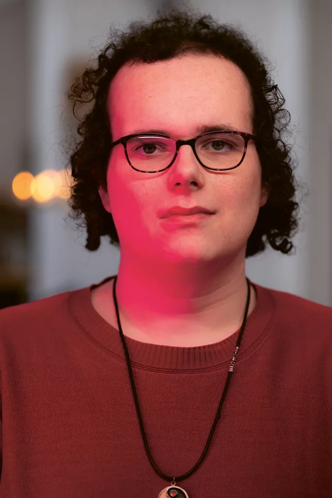 Portrait of Ciara Witts from Trans Healthcare Action who campaign for an improved trans healthcare system