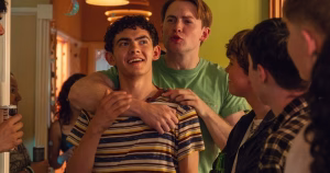 Actors Kit Connor and Joe Locke acting in the new Heartstopper Forever