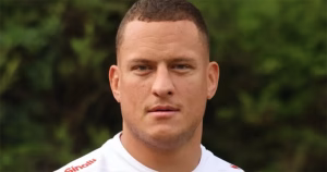 Headshot of rugby player Kane Evans.