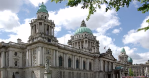 The exterior of Belfast City Hall, where the Dyke March will end.