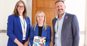 LGBTQ+ organisation representatives hold a briefing for the 'Funding Inclusive Futures' Budget 2027 Proposal.