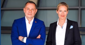 Tino Chrupalla and Alice Weidel co-leaders of AfD