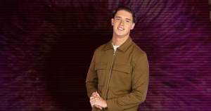 Big Brother promo image of contestant Frankie Taber. Taber has come out as bisexual.