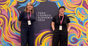 Activists from Ireland taking part in the TGEU Council on trans rights in Europe and Central Asia